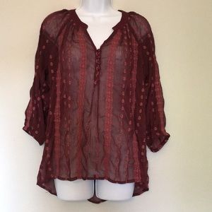 * Olive & Oak * sheer top